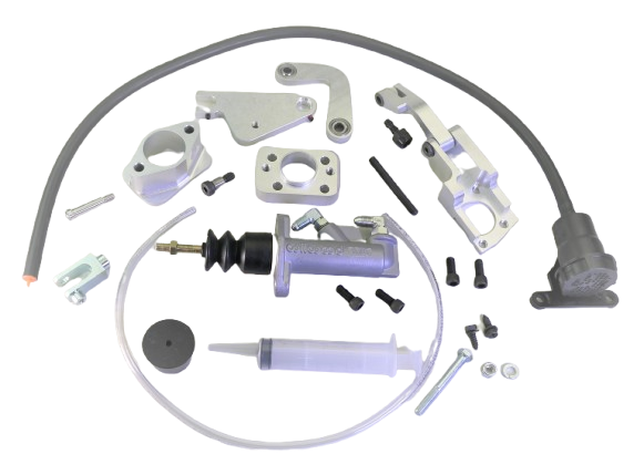MDL LF Series 79-93 Mustang/Capri Hydraulic Clutch Master Kit, .700" Bore, Plastic Reservoir